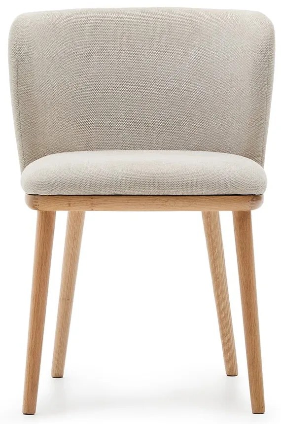 Beżowy tapicerowany fotel jadalniany Ciselia – Kave Home