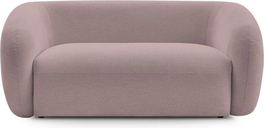 Różowa sofa z tkaniny szenilowej 160 cm Celine – Bobochic Paris