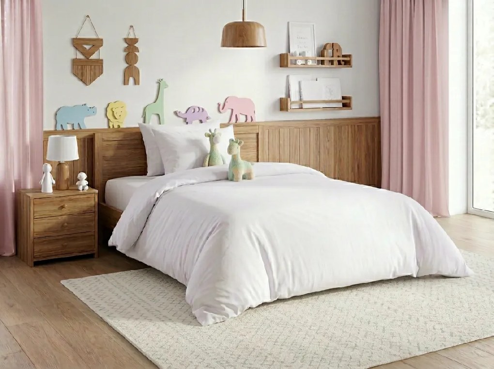 PrzytulneMieszkanie.pl PrzytulneMieszkanie.pl Bawełniana pościel CALMORA biała Rozmiar pościeli: 2 szt 70 x 90 cm | 200 x 220 cm