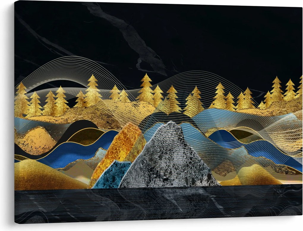 Obraz - Złote Góry (70x50 cm)