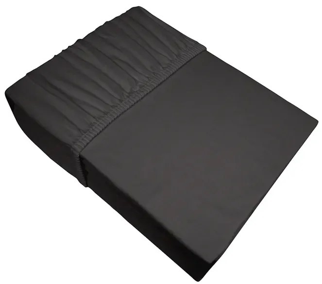 Prześcieradło z gumką Jersey Bielbaw 100x200 ciemnoszare GRENO