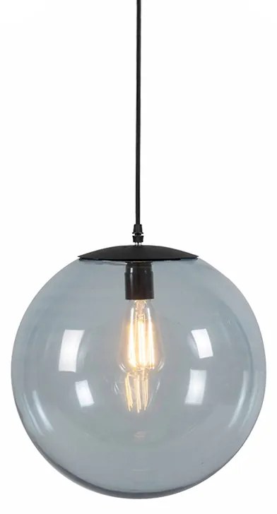 Lampa wisząca w stylu art deco szara 35 cm - Pallon ArtDeco Oswietlenie wewnetrzne