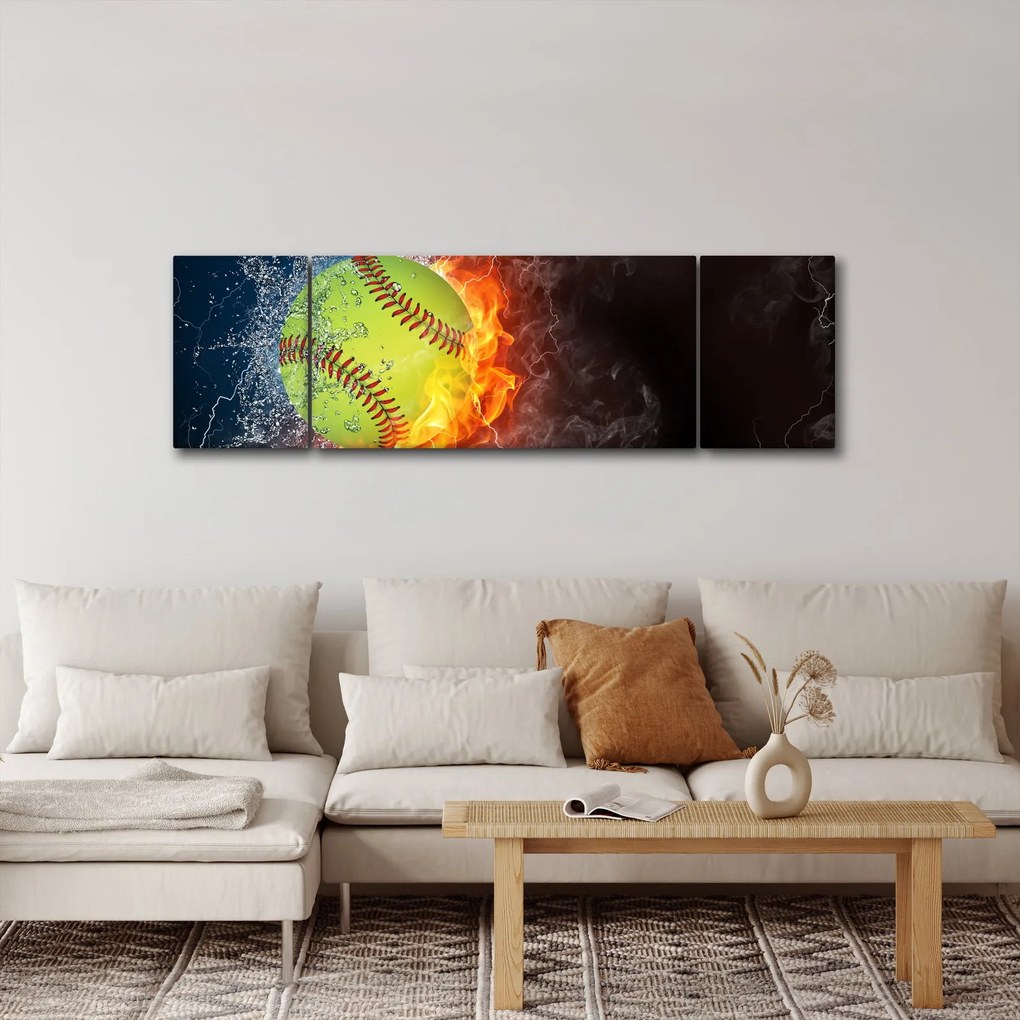 Obraz - Piłka tenisowa (170x50 cm)