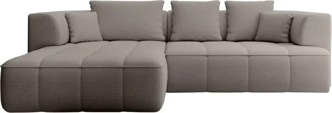 Narożnik ALBIO S Lewostronny z elektryczną regulacją siedziska, funkcja spania, wolnostojący w tkaninie EDEN 07 WERSAL