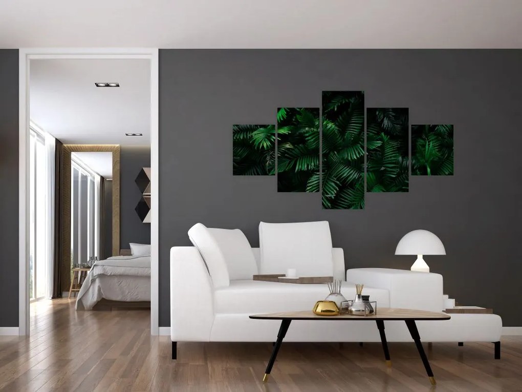 Obraz - Paprocie tropikalne (125x70 cm)