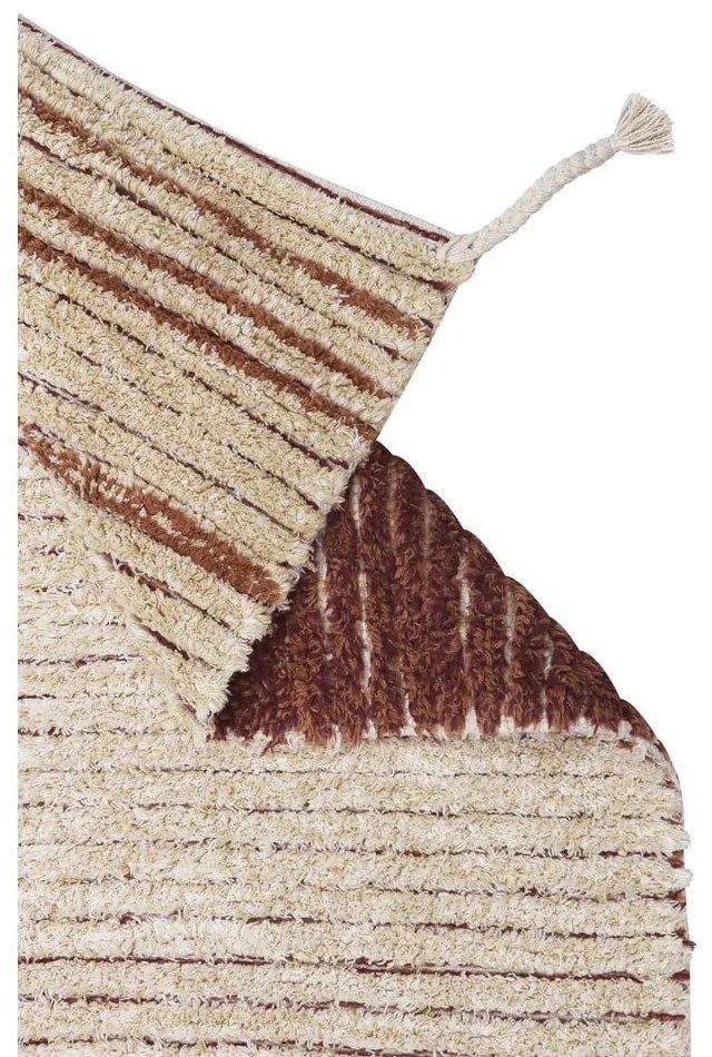 Ceglasty bawełniany dywan 80x140 cm Twin Toffee – Lorena Canals