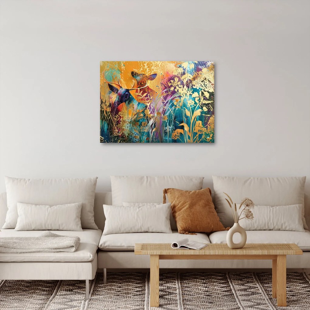 Obraz - Abstrakcyjny obraz natury (70x50 cm)