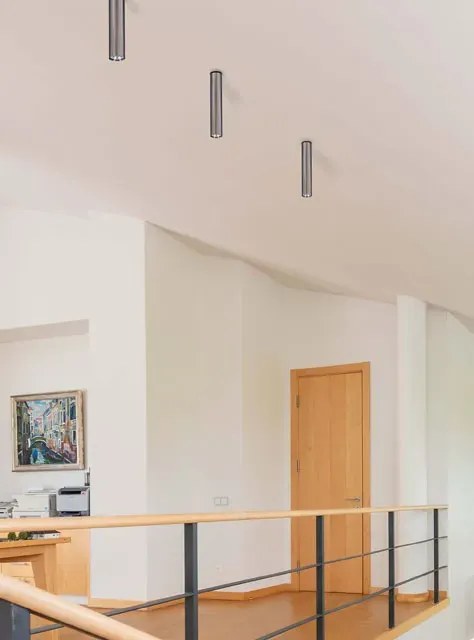 Chromowana lampa sufitowa słupek - S971 N2-E62