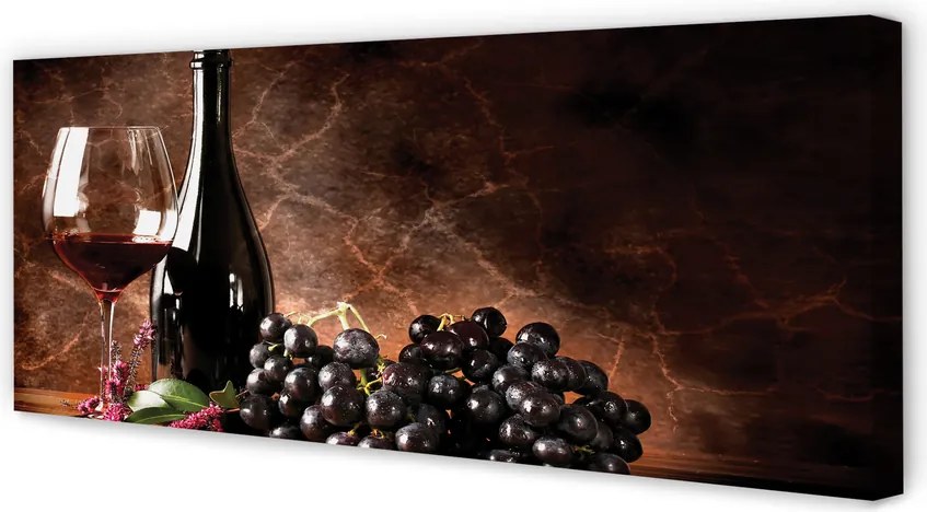 Duży obraz na płótnie Rubinowe Wino W Kieliszku