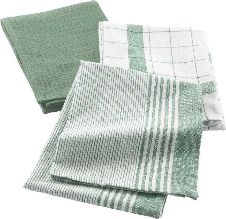 Bawełniane ścierki zestaw 3 szt. 50x70 cm Vibrato – douceur d'intérieur