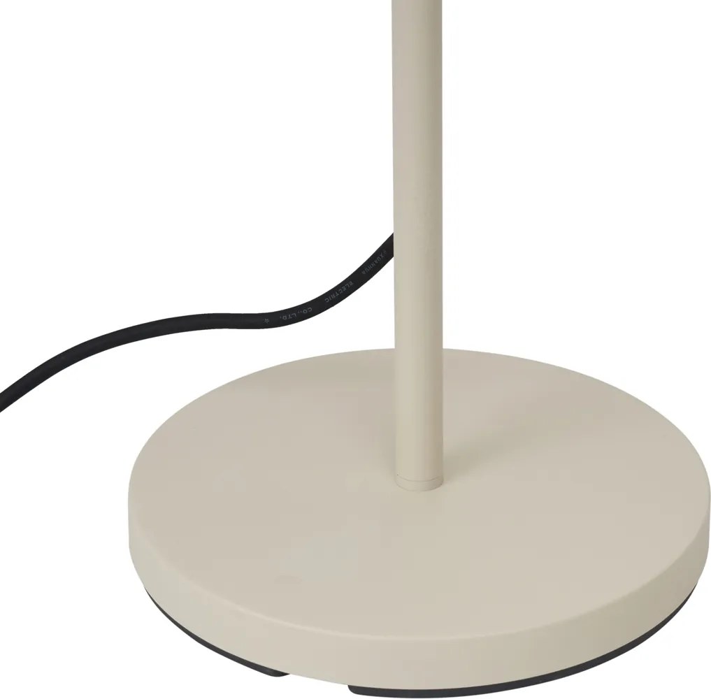 Zewnętrzna lampa podłogowa beżowa z białym kloszem IP65 - Virginia