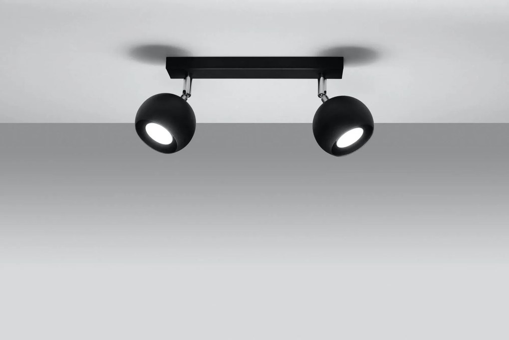 Regulowany plafon LED E809-Fole - czarny