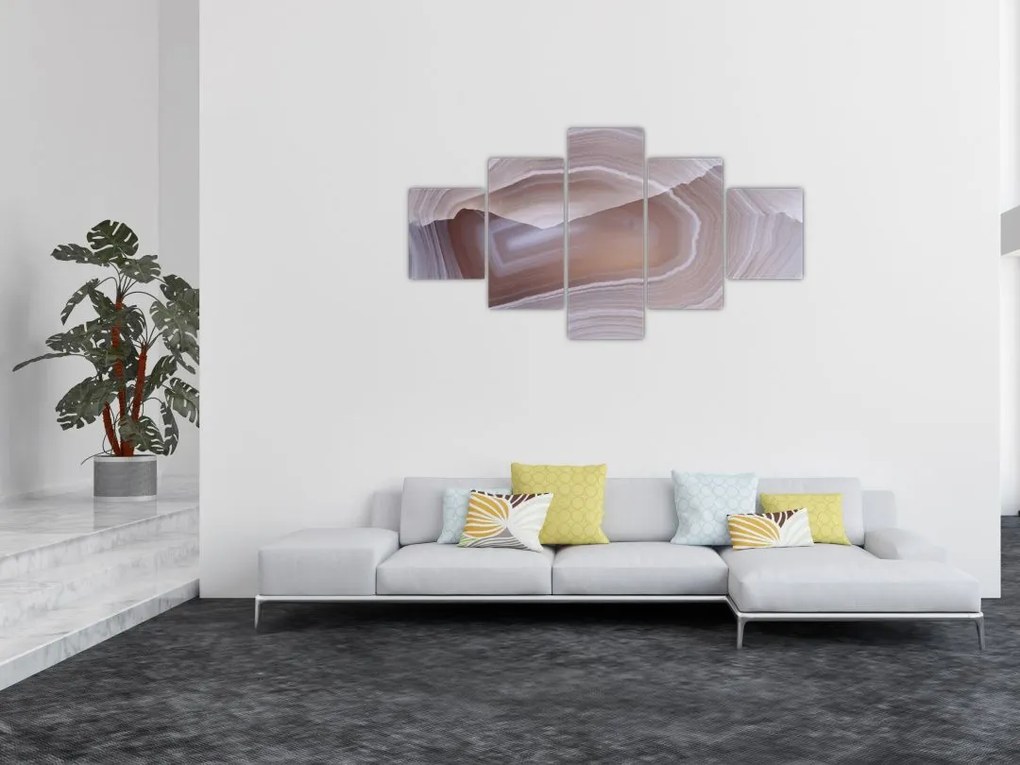 Obraz - Marmurowy agat (125x70 cm)