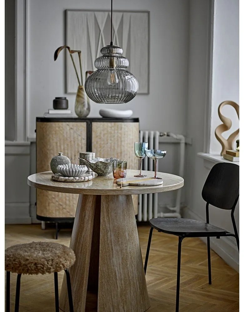 Beżowy metalowy stołek sztaplowany Linard – Bloomingville