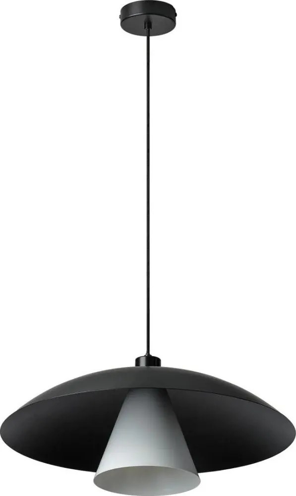 Osram - Żyrandol na lince DECOR FLYING MUSHROOM 1xE27/25W/230V śr. 50 cm czarny