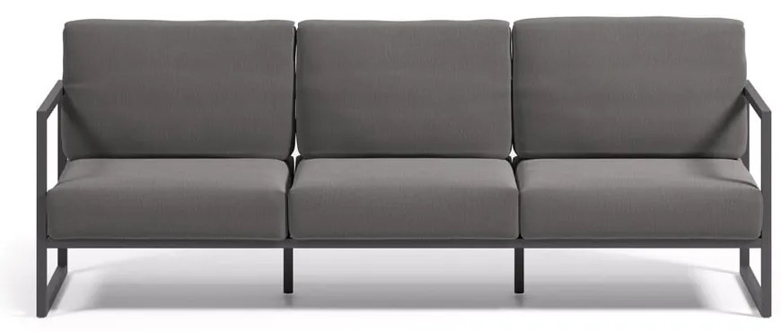 Ciemnoszara aluminiowa sofa ogrodowa Comova – Kave Home