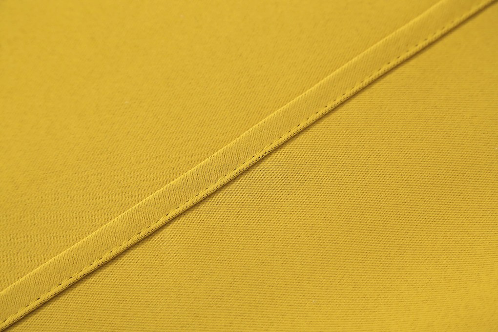 Żółta zasłona OXFORD 140x250 cm Zawieszanie: Metalowe pierścienie