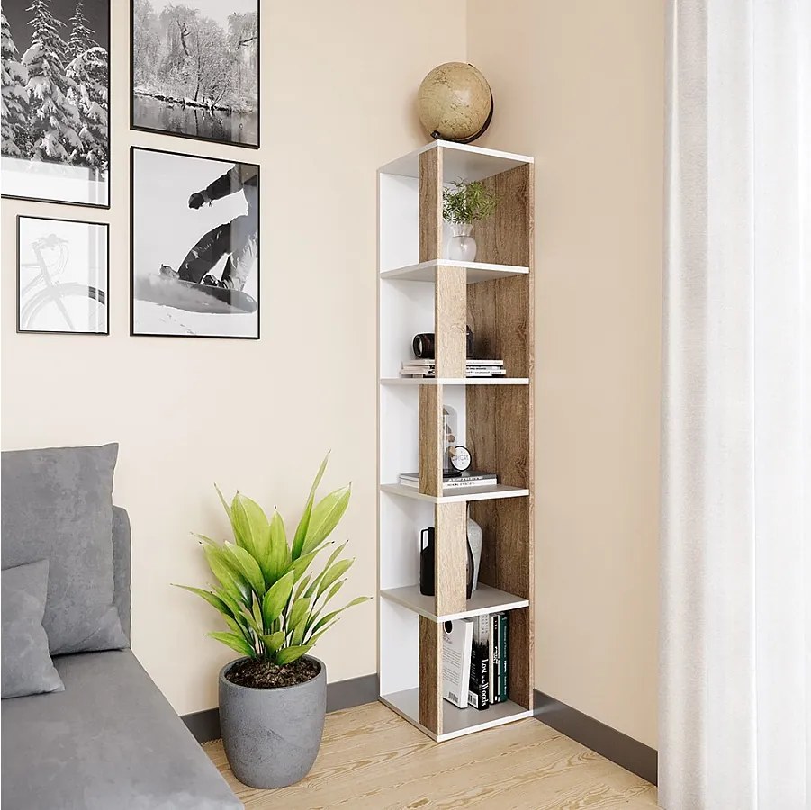 Półka narożna sonoma 33.3x33.3x162.2 lio