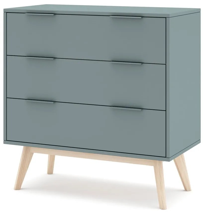 Szarozielona komoda 80x83x40 cm Pisco – Marckeric