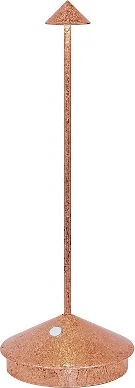 Lampa stołowa LED Pina Pro, miedziana, akumulatorowa i ściemnialna, bezprzewodowa, szafranowa, 2200-2700-3000K