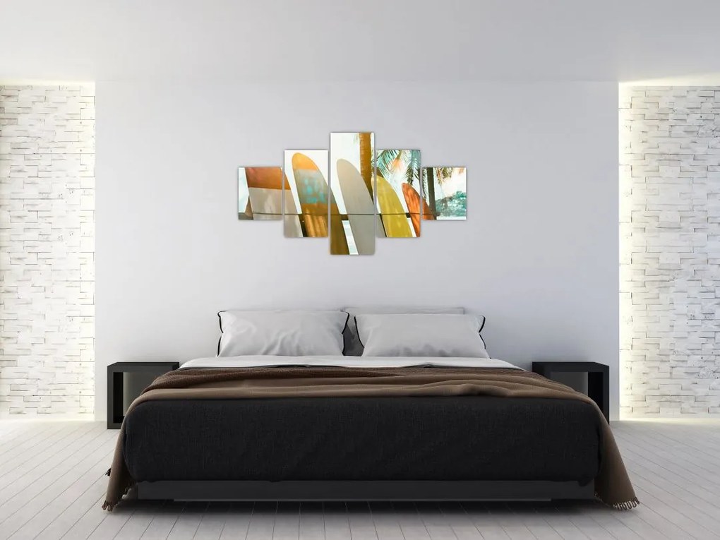Obraz - Deski surfingowe (125x70 cm)