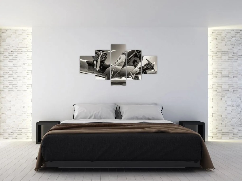 Obraz - Historyczne samoloty (125x70 cm)