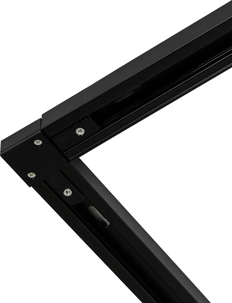 Nowoczesny system szynowy jednofazowy 5-punktowy czarny ze złotem - Gissi