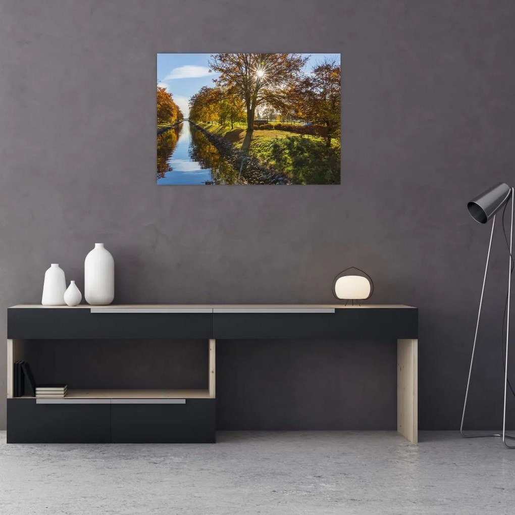 Obraz kanału wodnego (70x50 cm)