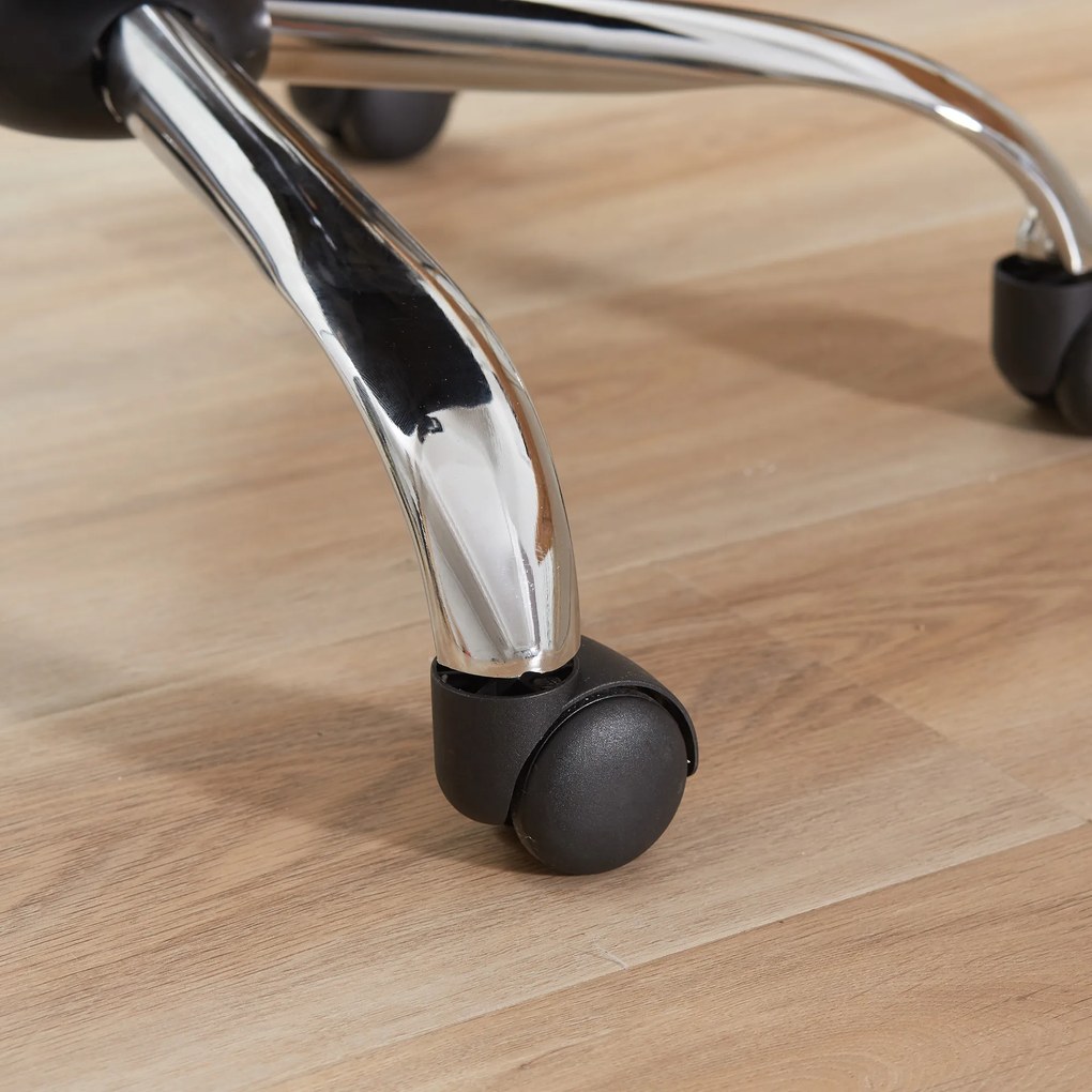 Vinsetto Krzesło Biurowe do Biurka Regulowane na Wysokość Funkcja Nachylenia 60x60x92cm Kremowe | Aosom PL