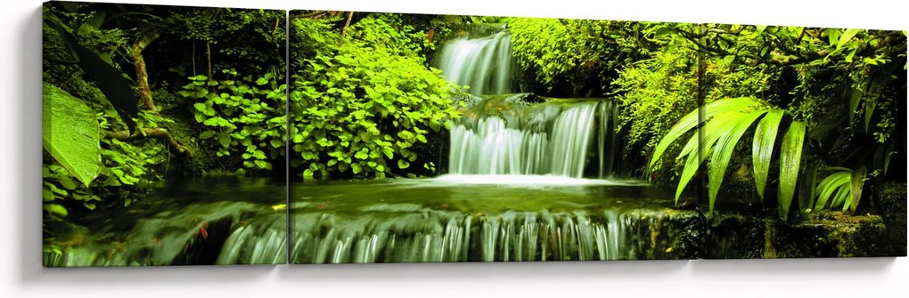 Obraz - Indonezyjskie wodospady (170x50 cm)