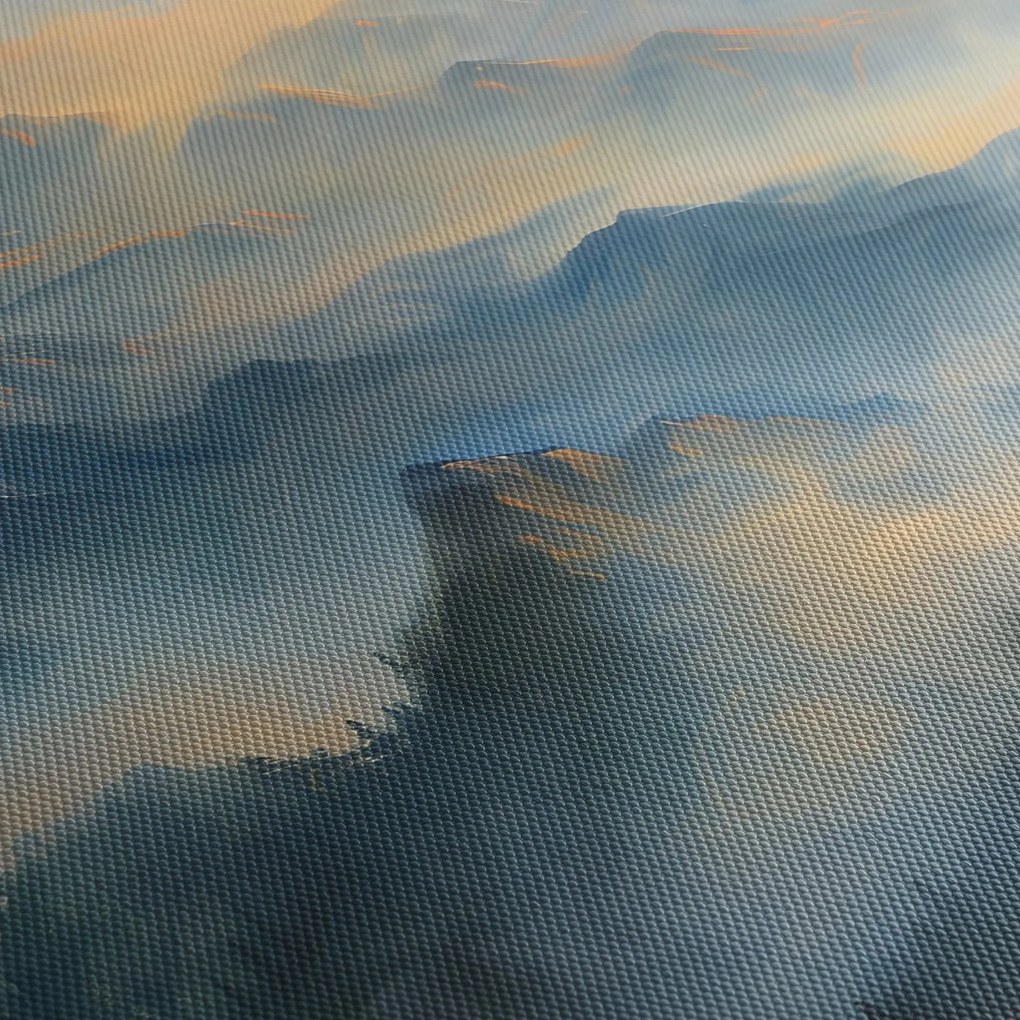 Obraz - Malowany górski krajobraz (125x70 cm)