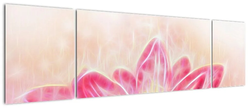 Obraz kwiatu lotosu (170x50 cm)