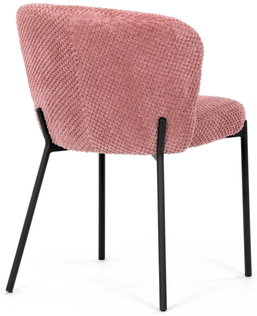 Zestaw krzeseł do jadalni Bouclé CT-W1077 PINK2, 4szt.