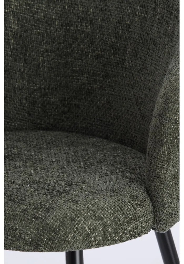 Metalowe fotele jadalniane zestaw 2 szt. w kolorze khaki Radaja – Light &amp; Living