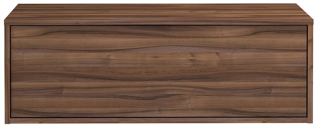 Szafka pod umywalkę wisząca - Kolor naturalny ciemny - 94 cm - TEANA II