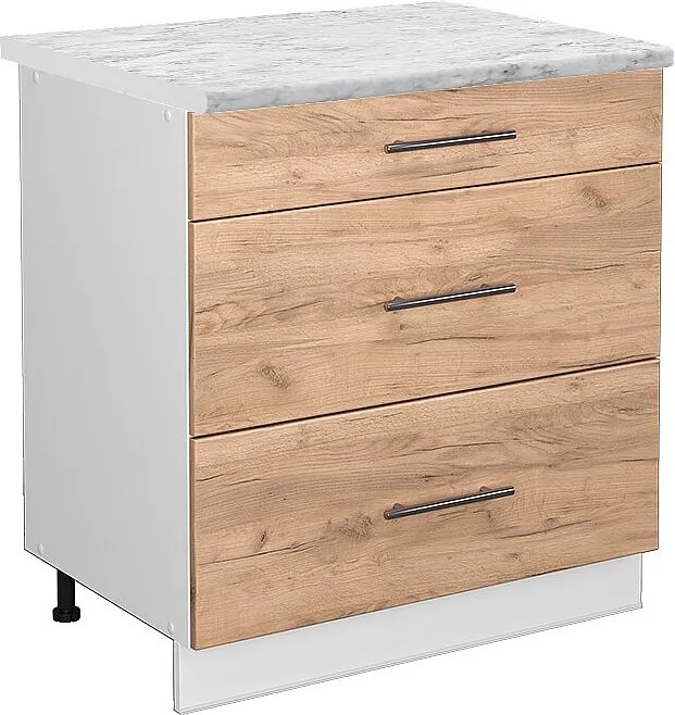 Szafka dolna do kuchni złoty dąb energetyczny 80x60x82 fame-line