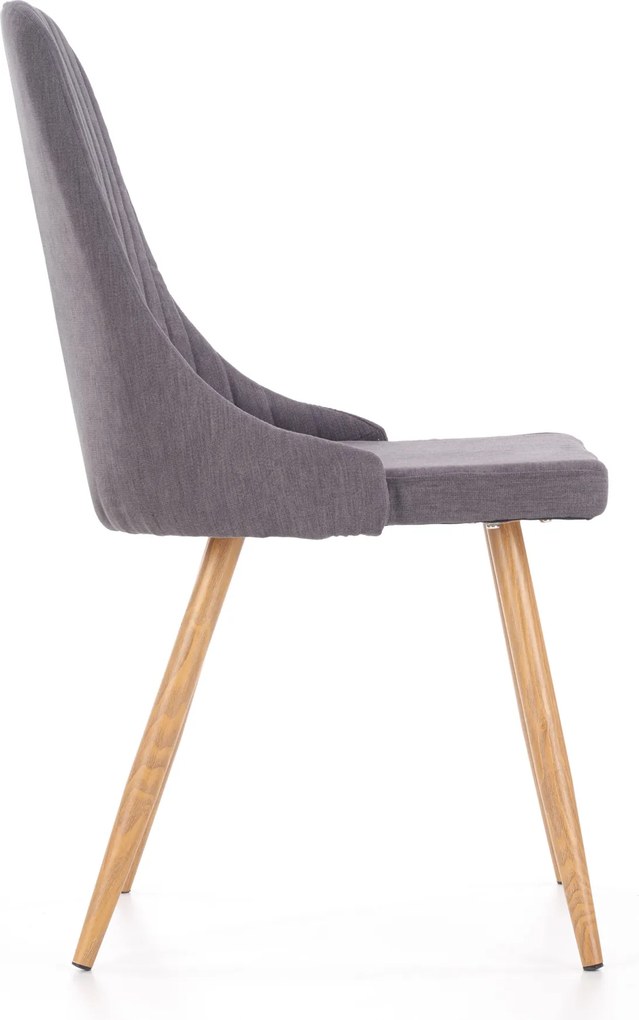 Tapicerowane krzesło do jadalni z przeszyciami K285 Halmar