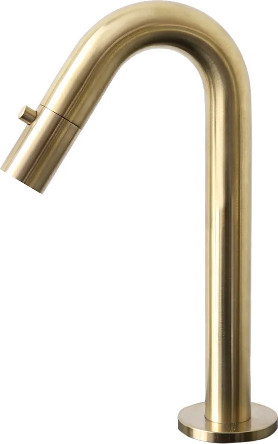 Indus bateria umywalkowa ze szczotkowanego złota zimna woda - Essebagno