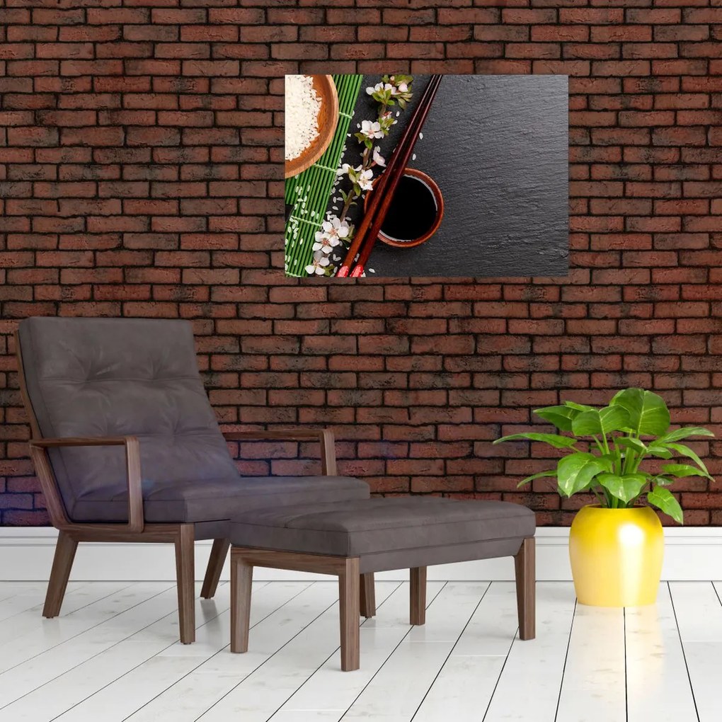 Obraz na szkle - Sushi (70x50 cm)
