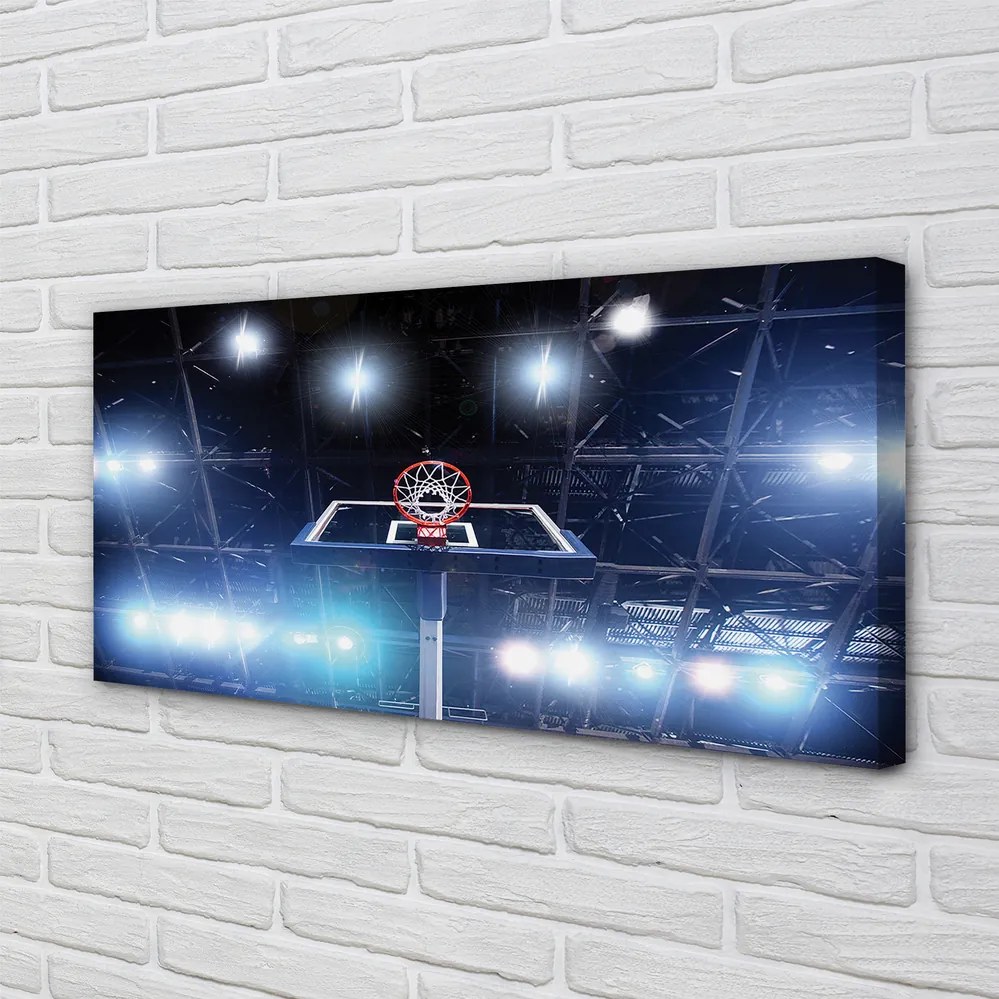 Obraz drukowany na płótnie Kosz W Blasku Reflektorów