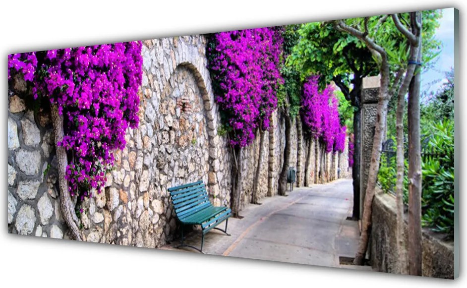 Panel Szklany Odpoczynek w Parkowej Alejce