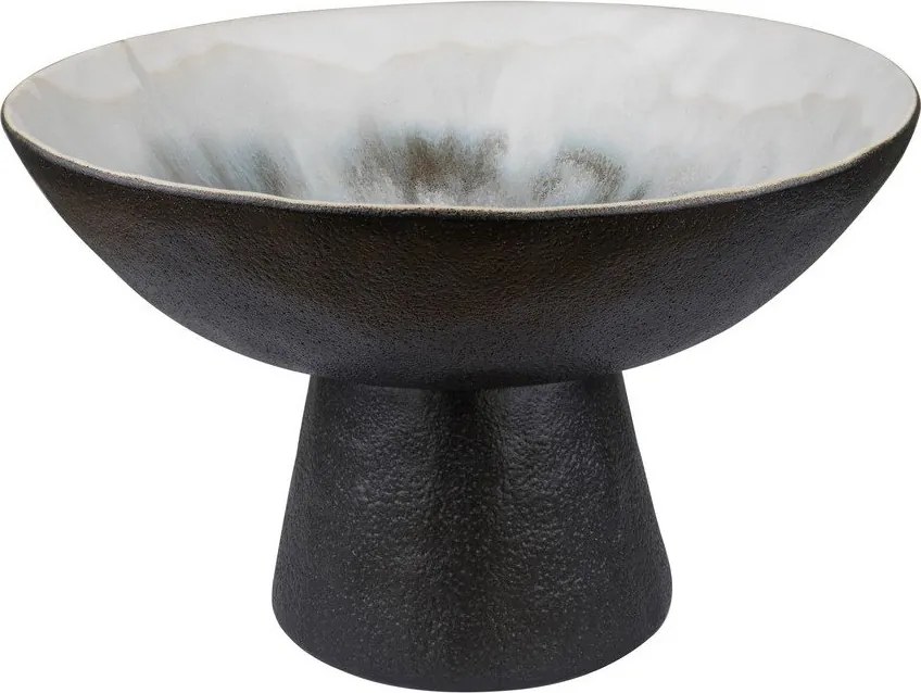 Czarno-kremowa kamionkowa misa ø 31,5 cm By Hand – Mette Ditmer Denmark