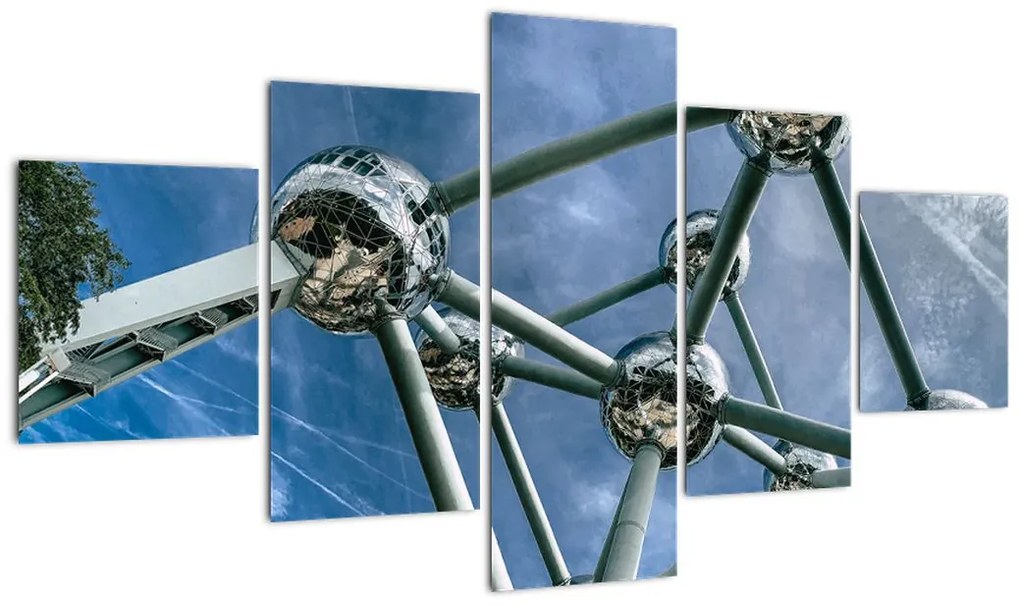 Obraz - Atomium w Brukseli (125x70 cm)