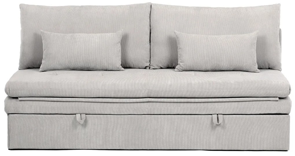 Rozkładana sofa trzyosobowa ASB-4740 BGE2,manżestrowa, beżowa