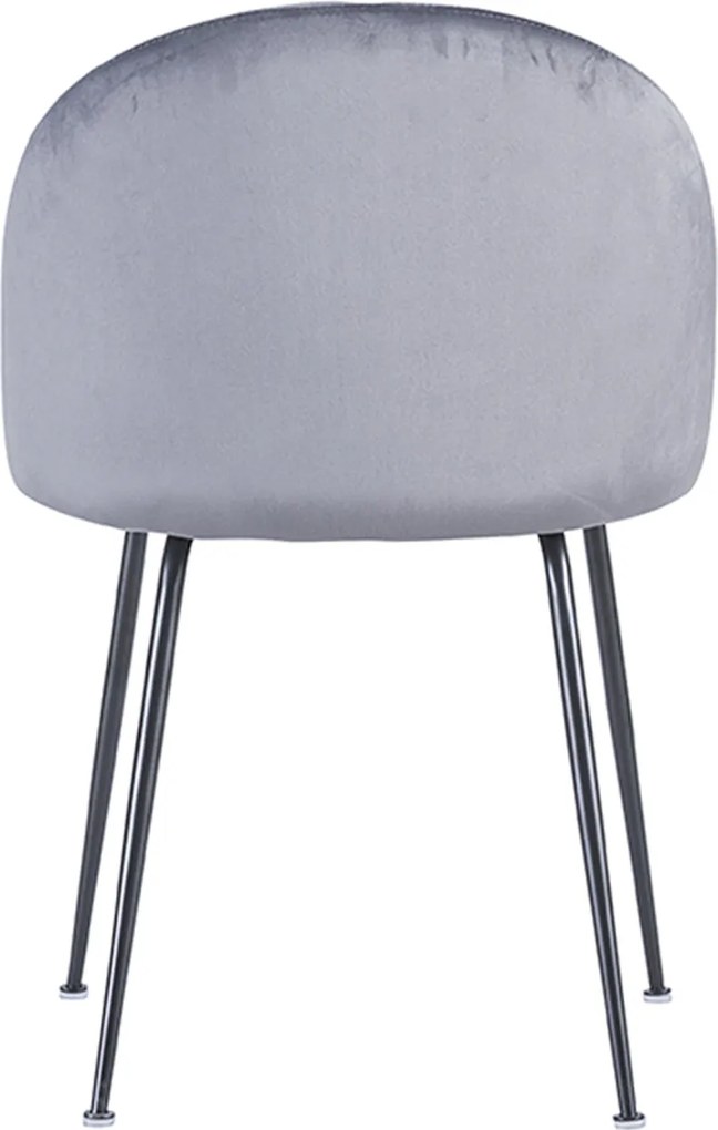 Zestaw 4 Krzese Black Dalnia Aksamitne