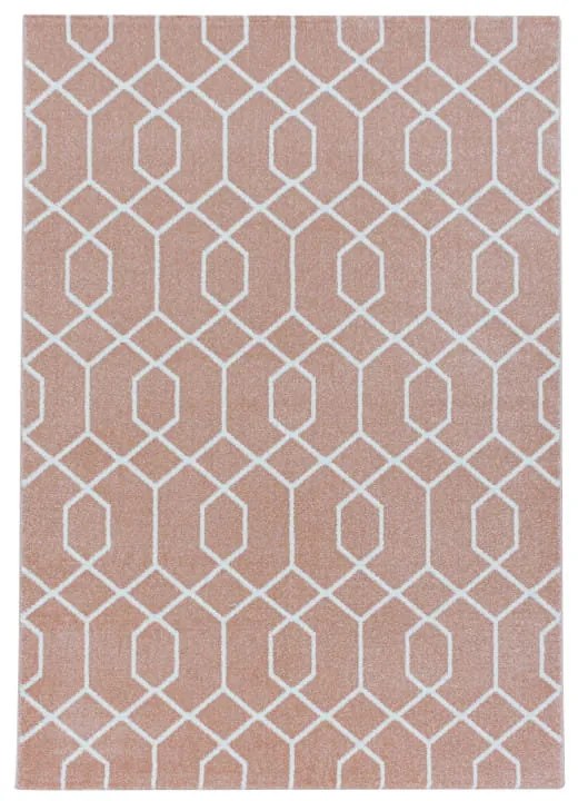 Dywan nowoczesny Efor geometria różowy 200 cm x 290 cm
