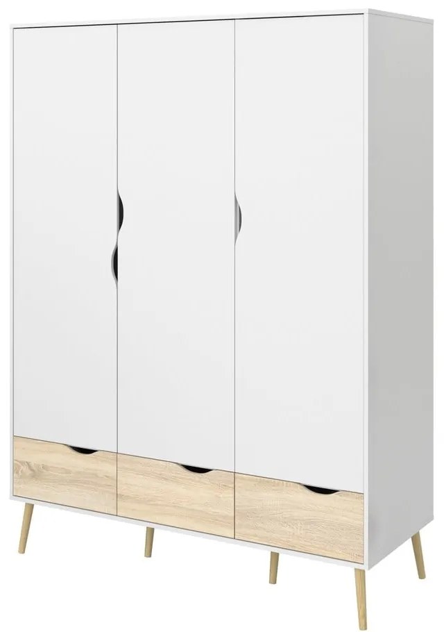 Biała szafa Tvilum Oslo, 147 x 200 cm