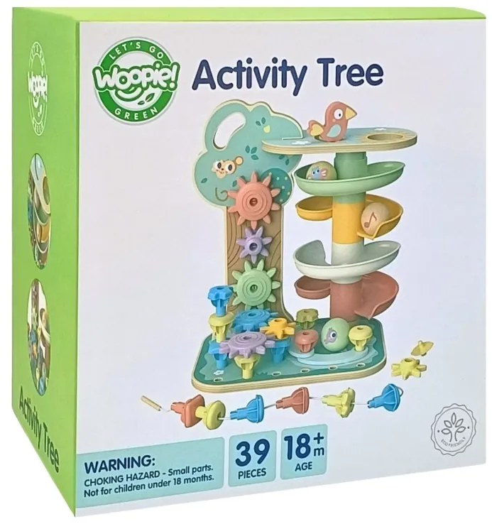 Woopie green drzewko aktywności kulodrom montessori 4w1 fsc