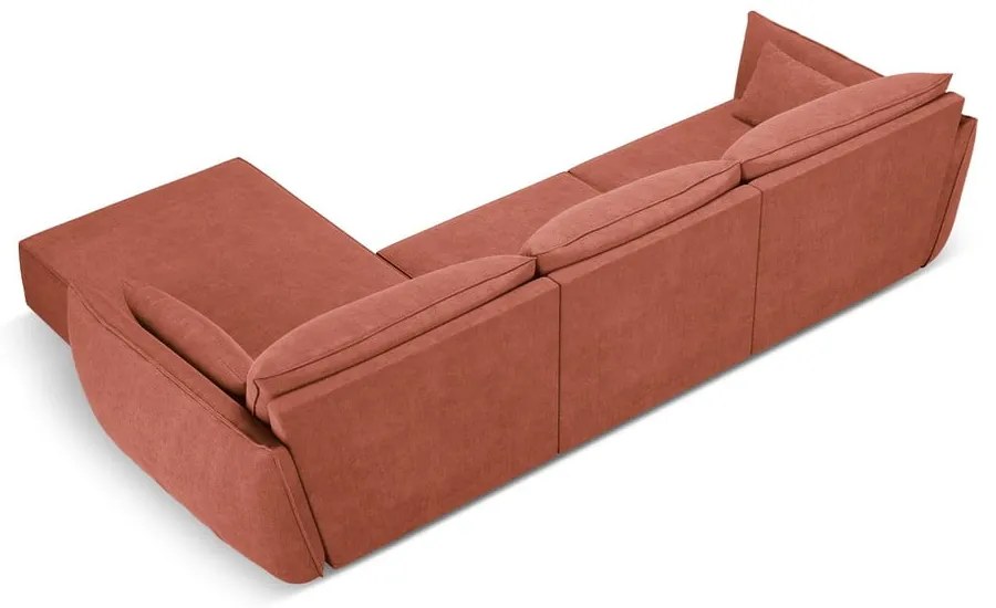 Czerwony narożnik (prawostronny) Vanda – Mazzini Sofas