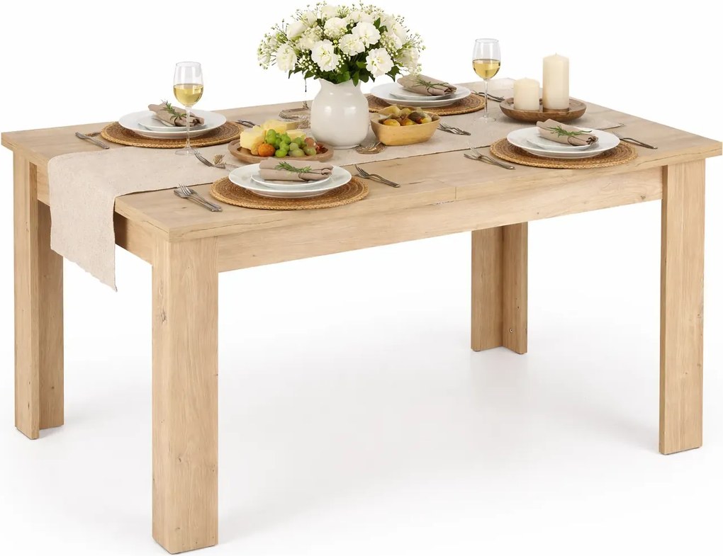 Prostokątny rozkładany stół dąb artisan K6-D01